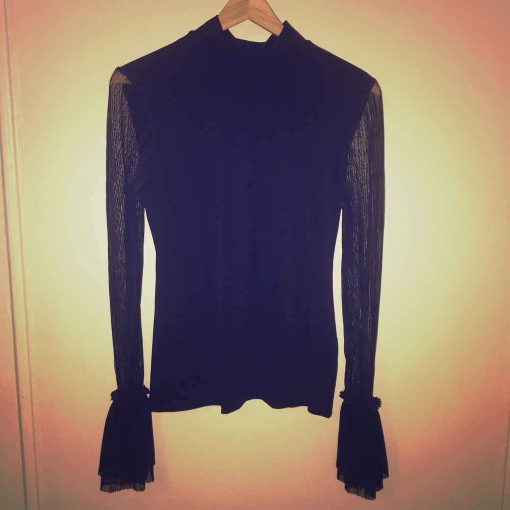 PHILOSOPHY long sleeve mock neck top (small)